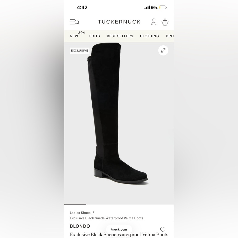 Blondo Black Over the Knee Boots